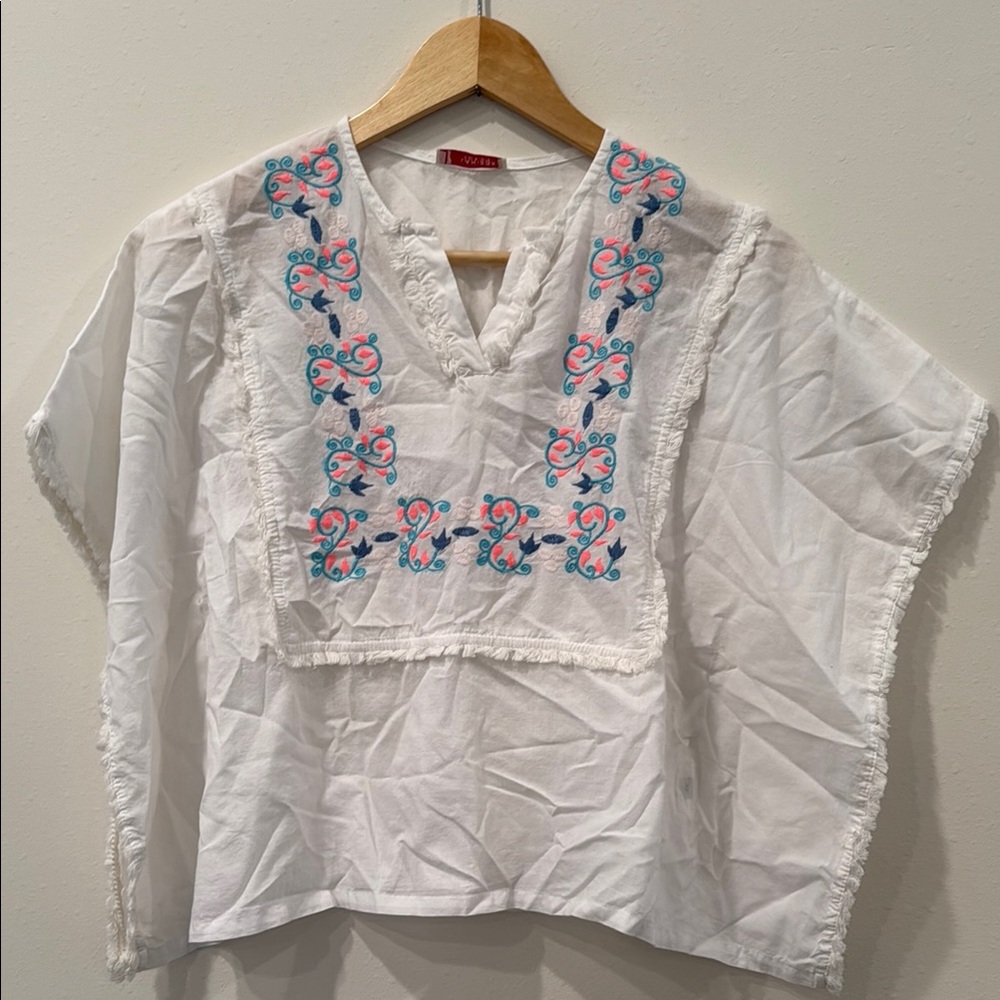 Lanidor Kids White and Pink Blouse Elegant Top